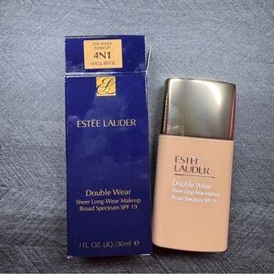 Estee Lauder Double Wear Sheer  Long Wear Makeup Foundation 4N1 Shell Beige 30ml